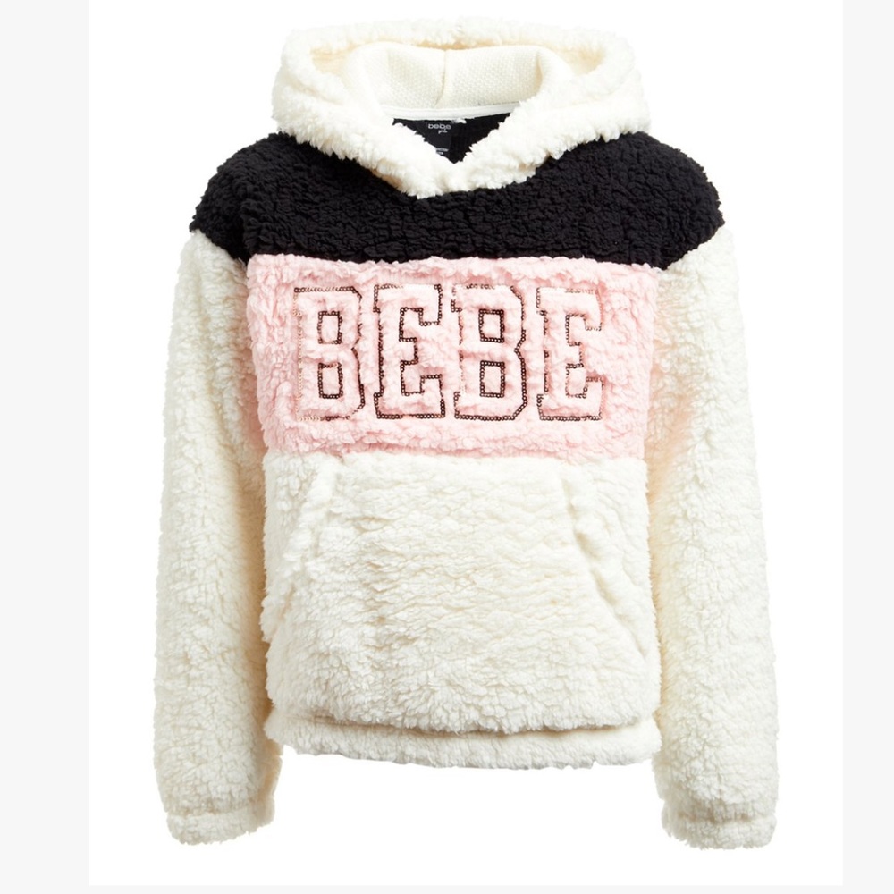 bebe pullover hoodie. SZ. 6X. NWT